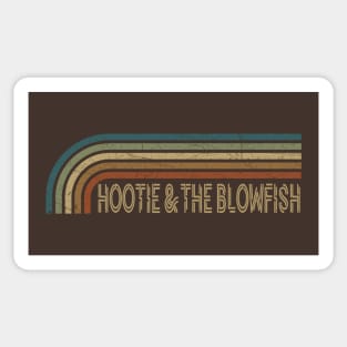 Hootie & The Blowfish Retro Stripes Sticker